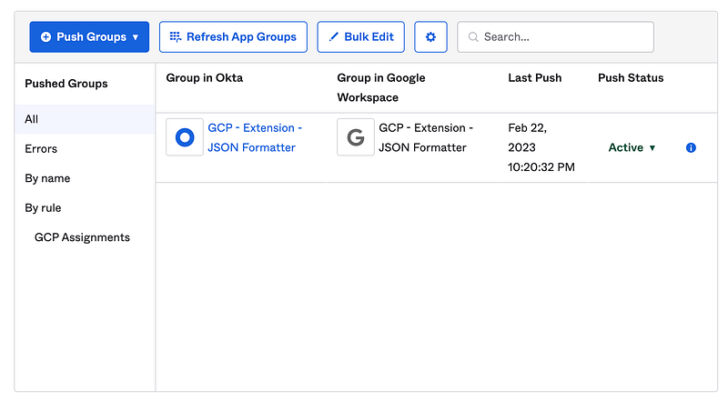 Deploy Chrome Extensions to Users using Okta